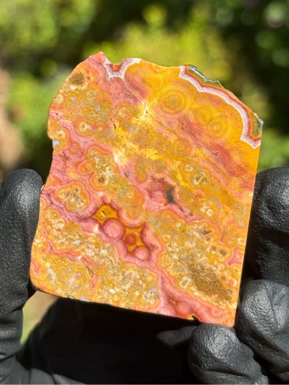 Discounted* Sea Jasper Crystal Slab - Polished Sea Jasper - Chipped